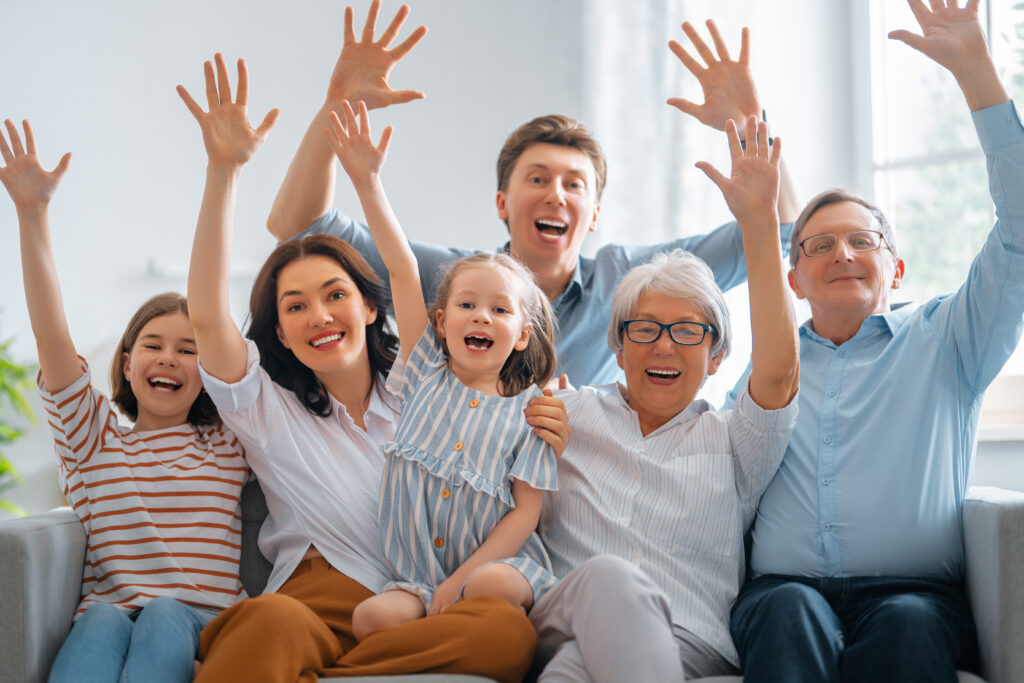 happy loving family